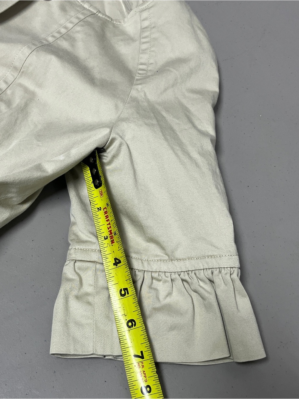 Express Cream Button-Front Kids Jacket - Picture 5 of 11